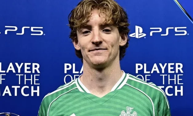 Laga Pertama Anthony Gordon Di Level Senior