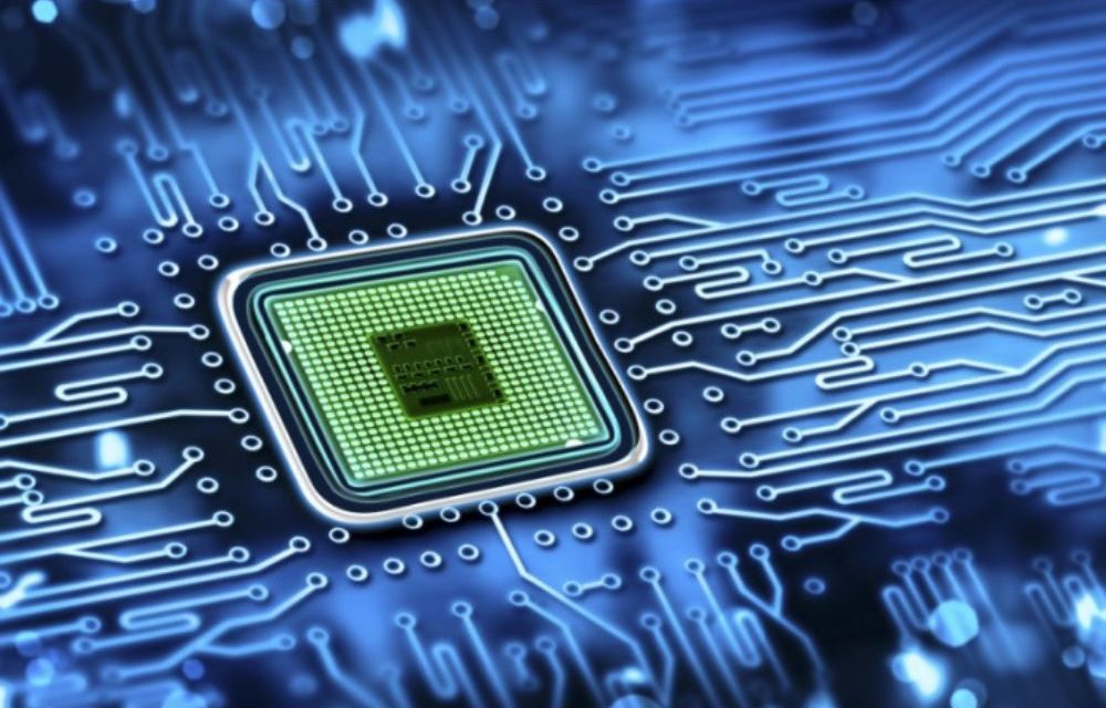 Komponen Elektronik Kecil Atau Chip Digital Pada Perangkat