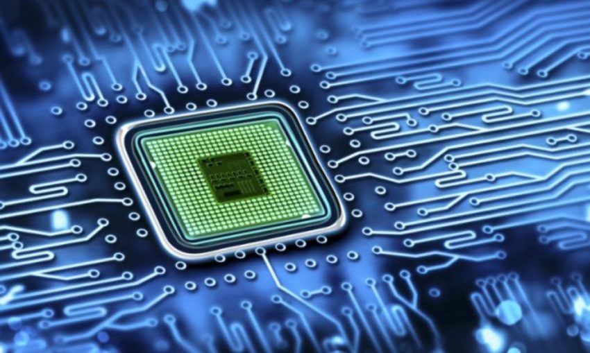 Komponen Elektronik Kecil Atau Chip Digital Pada Perangkat