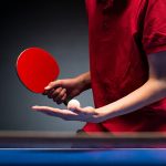 Olahraga Bola Pingpong Atau Tenis Meja Dengan Bet