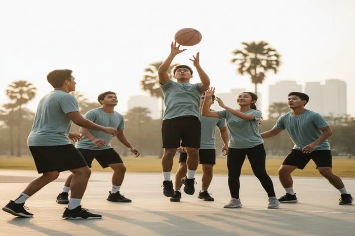 Bermain Dua Tim Dalam Olahraga Beregu Basket