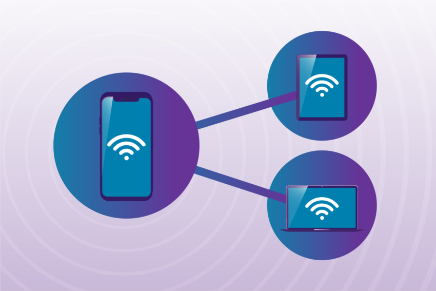 Pemakaian Data Seluler Melalui Hotspot Seseorang