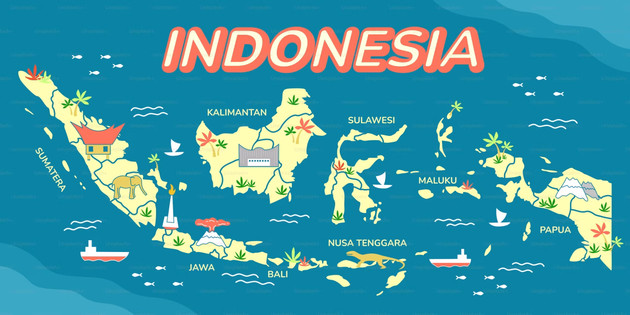 Gambaran Permukaan Bumi Yang Menunjukan Arah