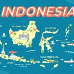 Gambaran Permukaan Bumi Yang Menunjukan Arah
