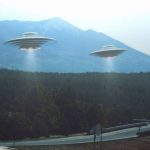 Sebuah Piring Terbang Atau Ufo Kendaraan Alien